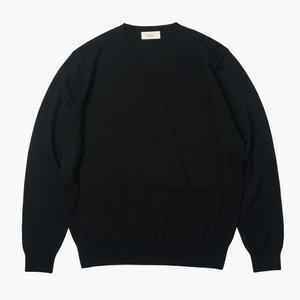 24FW Cashtouch Round-neck Knit Black