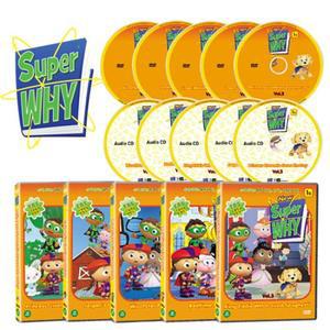 [DVD] New Super WHY 수퍼와이 1집 10종세트  (DVD 5종 + 오디오CD5종)