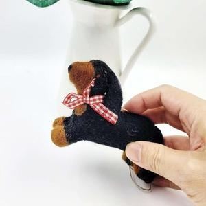[기타]키링 WOOL 핸드메이드 닥스훈트 동물 (WFGW44W)
