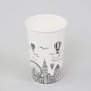 [순수한컵] 13온스 390ml 열기구 종이컵 1000개 - 1박스