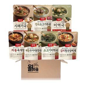 [동원]양반7종1개씩(차돌육개장+백합우거지+소고기미역+김치청국장+한우시래기+소고기무국+백합미역국)