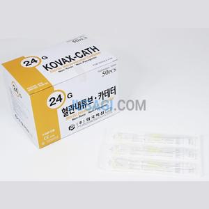 병원 의료용 정맥주사용 iv 메디컷 24/18gx50p IV 카테터