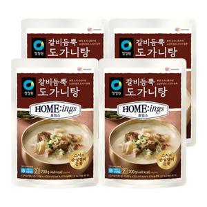 청정원 호밍스 갈비듬뿍도가니탕, 700g, 4개