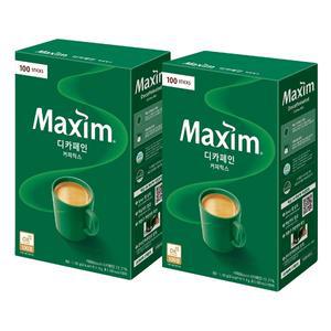동서 맥심 디카페인 커피믹스 100Tx2개
