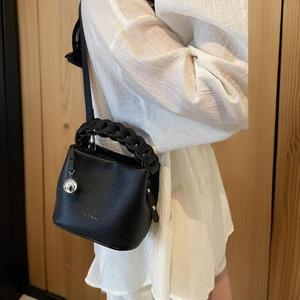[기타]여성 미니 크로스백 detachable strap snap button 고급 가죽