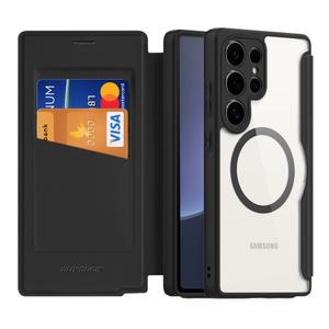 삼성 갤럭시 S25 울트라 S25 S25 플러스용 DUX DUCIS 폴리오 케이스 MagSafe 포함 지갑 뒷면 커버 포함