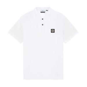 25SS 스톤아일랜드 로고 PK티셔츠 화이트 22002SC S0017 V0001