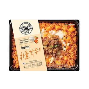 [장보기]아워홈 온더고 더블치즈 차돌깍두기 300g, 1개