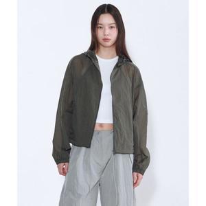 무신사 스탠다드 MUSINSA ANDAR D WOMAN 우먼즈 시어 후디드 윈드브레이커 자켓 재킷 웜 그레이 MWDUJ105-W