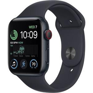 애플워치 SE 2세대 GPS+LTE 44mm 미드나잇 알루미늄 케이스 스포츠 밴드