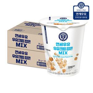연세우유 팝콘 MIX (카라멜+우유크림) 35g 24개