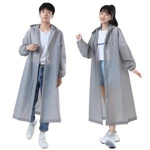 EVA 고급형 15수 다회용 우의/두꺼운 여행용 우비/장마 레인코트/성인 남자 여성 일회용 등산