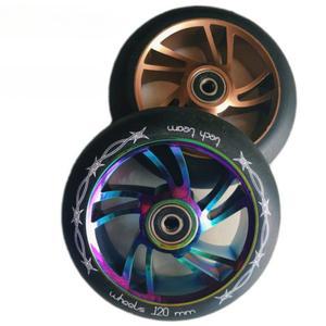 스턴트 스쿠터 바퀴 120MM 스턴트스쿠터바퀴 알루미늄합금 녹색 블랙블루 스쿠터휠