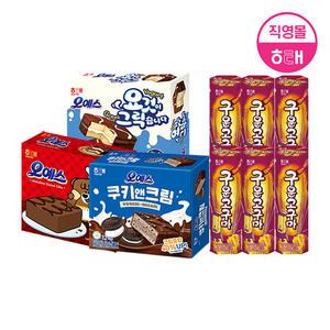 해태 오예스 (360g X 2개) + 구운 시리즈 (27g X 6개) 골라담기