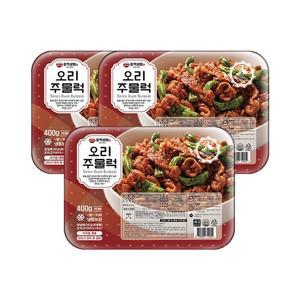 [홍익상회] 양념 오리 주물럭 고추장 불고기 밀키트 400g x 3팩