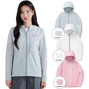[디스커버리](본점)여성 경량 패커블 립스탑 바람막이(DWWJ94043)
