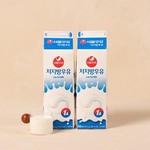 [서울우유] 저지방 우유 (1L2개)