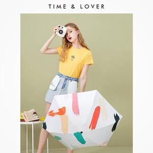 타임앤러버 FASHION 자외선차단 5단 양우산5단 휴대용 초경량 초양 디자인 3단