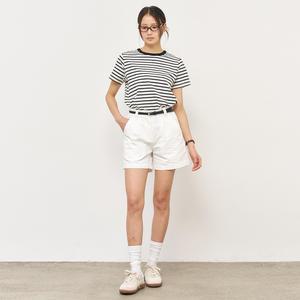 WOMAN 레귤러 스트라이프 반팔티 [WHITE] / WBE2L01542