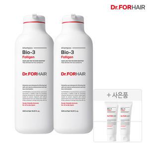 닥터포헤어 모발빠짐감소 뿌리볼륨개선 폴리젠 바이오3 샴푸 500mlx2(+70mlx2)