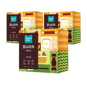 모나리자 뽑아쓰는 키친티슈 150매x2개입 3팩 키친타올 벨라지오
