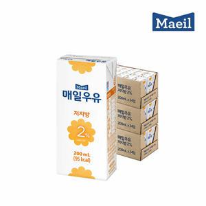 [매일유업] 매일멸균 저지방 2% 200ML 72팩