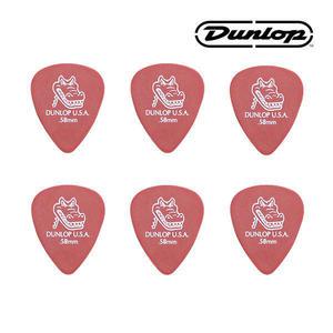 세트(6) 던롭피크 0.58mm 게이터그립 스탠다드 Dunlop