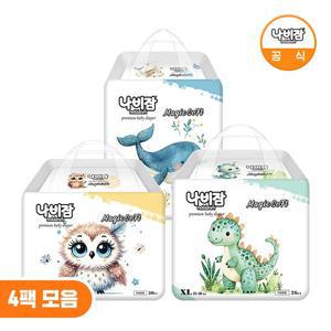 [나비잠] 기저귀 매직소프트 팬티 4팩 모음