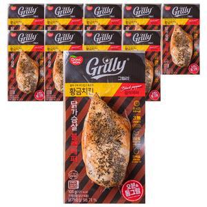 동원 그릴리 황금치킨 닭가슴살 블랙페퍼 105g x 10개
