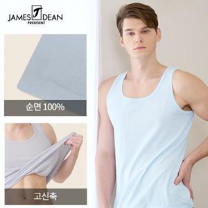 제임스딘 남 순면 컬러 조끼런닝 3종세트