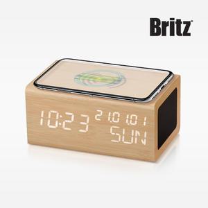 브리츠 BZ-E3BT 무선충전 블루투스스피커 무소음 디지털 LED 알람 탁상시계