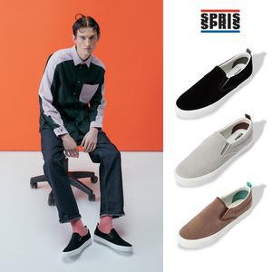 [스프리스] 남성 캠퍼 슬립온 3cm 키높이 스니커즈 남자운동화_3종 택1
