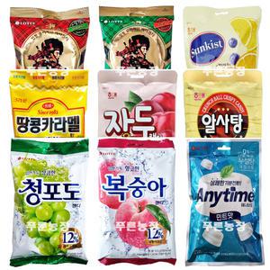 해태제과 알사탕 126g / 롯데 청포도 캔디모음 봉지사탕 간식