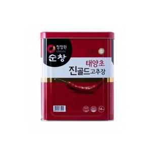 대상 플라스틱 청정원 순창 태양초 진골드 고추장 14kg [1개]
