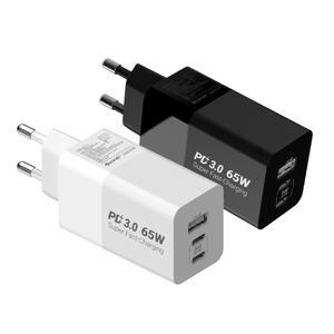 프라임큐 GaN 65W PD PPS 3포트 멀티 C타입 고속 충전기