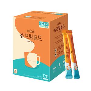 동서 맥심 슈프림골드 커피믹스 13.5g 170개 1박스 신선한우유 라떼크림 크리미한맛