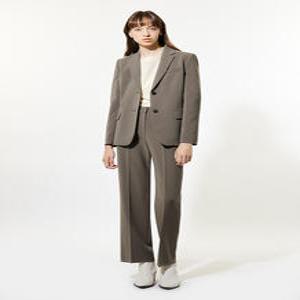 [리스트] 미니멀 투버튼 스트레이트 정장 세트(TWSJKN7001O TWSSLN7001O)