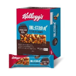 켈로그 다크초코 씨솔트 에너지바 30g x 12개