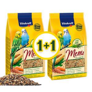 (1+1)비타크래프트 프리미엄 메뉴 잉꼬 앵무 사료 1kg