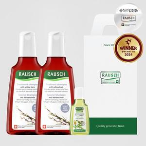 [라우쉬][선물포장] [더블기획]라우쉬 윌로우바크 트리트먼트 샴푸200ml+GIFT