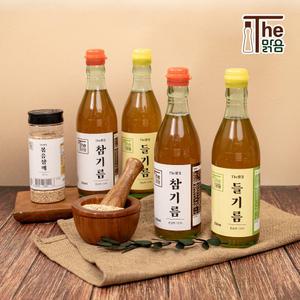 The맑음 저온압착 참기름 들기름 350ml 1병+1병 선택