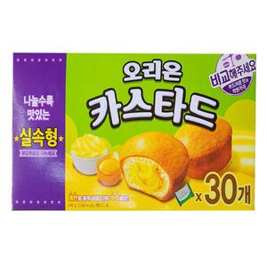 오리온 카스타드 실속형 대용량 (30개입)