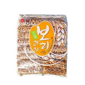 (미룡) 고소한 보리과자 400g/곡물과자/대용량간식