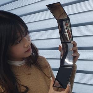 휴대용 접이식손거울 뒷머리 옆머리 와이드 화장용