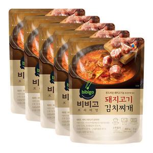 CJ제일제당 비비고 돼지고기 김치찌개 460g X 5개