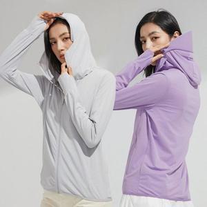 [기타]여성 여름 아이스 냉감 점퍼 1P 탈부착 썬캡 핑거홀
