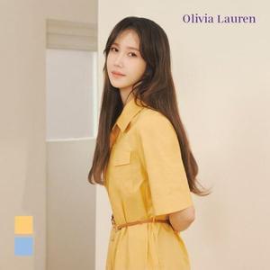 [하프클럽/올리비아로렌]올리비아로렌 HC04 가죽벨티드 셔츠형원피스 VOCOA3M4331