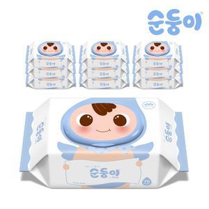 [순둥이]엘블루 물티슈 캡형 70매 10팩/LB-01