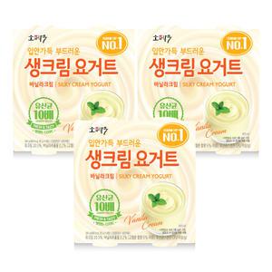 동원 소와나무 생크림요거트 바닐라크림85gX12개