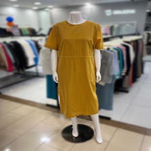 [에스쏠레지아]H라인 드로우스트링 원피스 SON6WOP090_YE